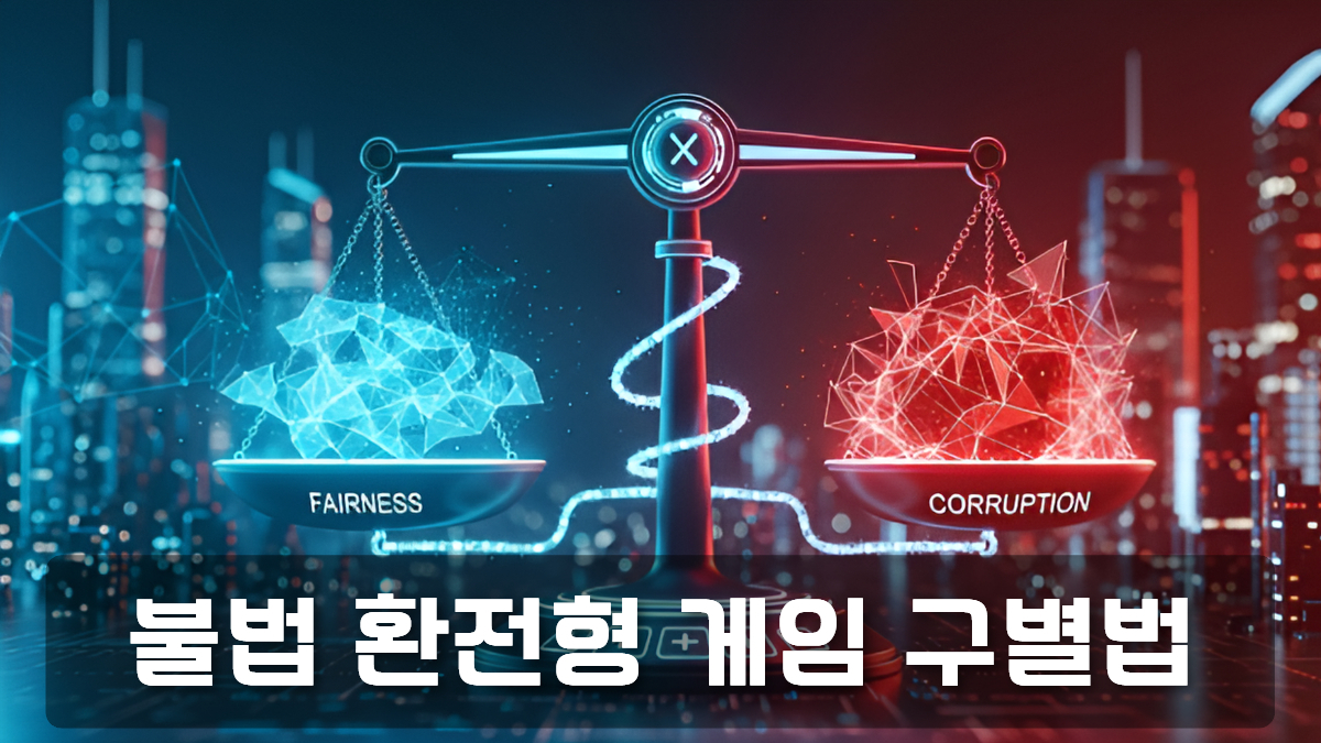 불법 환전형 게임, 어떻게 구별할까?